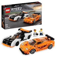 Jouet-Jeux d'imagination-Jeux de construction-LEGO® Speed Champions 76918 McLaren Solus GT et McLaren F1 LM, Jouet de Voiture, Kit de Maquette