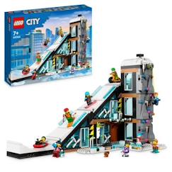 Jouet-Jeux d'imagination-Jeux de construction-LEGO® City 60366 Le Complexe de Ski et d’Escalade, Jouet de Construction Modulaire pour Enfants Dès 7 Ans