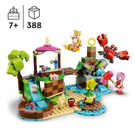 LEGO® Sonic the Hedgehog 76992 L'île de Sauvetage des Animaux d'Amy, Jouet avec 6 Figurines, pour Enfants BLEU 2 - vertbaudet enfant 
