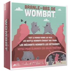 Jouet-Jeu de plateau - ASMODEE - Branle-bas de Wombat - Mixte - 6 ans et plus - Blanc