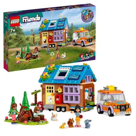 LEGO® Friends 41735 La Mini Maison Mobile, Jeu Camping avec Voiture Jouet, et Mini-Poupées BLANC 1 - vertbaudet enfant 