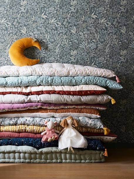 Matelas de sol avec pompons FLEURETTES écru / multicolore 3 - vertbaudet enfant 