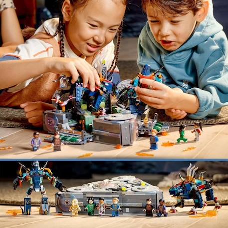 LEGO® 76156 Marvel L’ascension du Domo, Jouet de Construction Vaisseau Spatial Super-Héros du Film Les Éternels GRIS 5 - vertbaudet enfant 