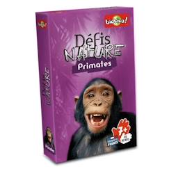 Jouet-Jeux de société-Jeu de questions-réponses BIOVIVA Défis Nature - Primates pour enfants à partir de 7 ans