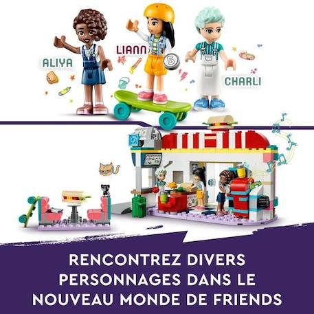 LEGO® Friends 41728 Le Snack du Centre-Ville, Jouet Enfants 6 Ans, Mini-Poupées Liane, Aliya BLANC 5 - vertbaudet enfant 