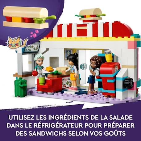 LEGO® Friends 41728 Le Snack du Centre-Ville, Jouet Enfants 6 Ans, Mini-Poupées Liane, Aliya BLANC 4 - vertbaudet enfant 