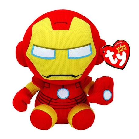 Peluche Iron Man 15 cm - Rouge, Jaune - TY - Marvel - Jouet en peluche ROUGE 1 - vertbaudet enfant 