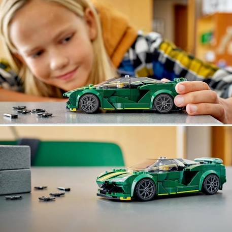 LEGO® 76907 Speed Champions Lotus Evija Voiture de Course, Jouet Réduit Avec Minifigure de Pilote de Course, Jouet Pour Enfants VERT 5 - vertbaudet enfant 