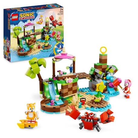 LEGO® Sonic the Hedgehog 76992 L'île de Sauvetage des Animaux d'Amy, Jouet avec 6 Figurines, pour Enfants BLEU 1 - vertbaudet enfant 