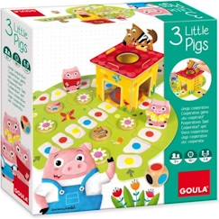 Jouet-Jeux éducatifs-Lire, écrire, compter et heure-Jeu de société - DISET - Le jeu des 3 petits cochons - Age 6 ans - Enfant - Mixte