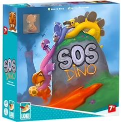 Jouet-Jeux de société-Jeu de société - IELLO - SOS Dino - Pour enfants de 7 ans et plus - Durée de 30 min - Bleu