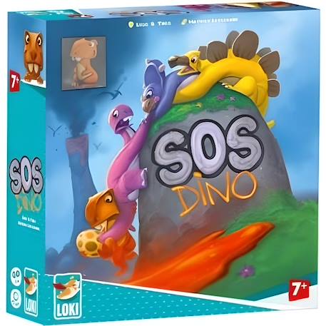 Jeu de société - IELLO - SOS Dino - Pour enfants de 7 ans et plus - Durée de 30 min - Bleu BLEU 1 - vertbaudet enfant 