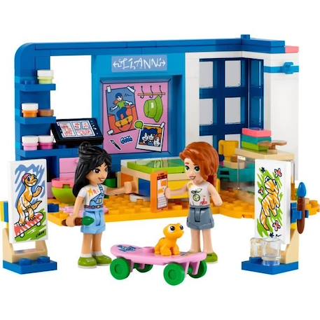 LEGO® Friends 41739 La Chambre de Liann, Jouet de Maison Mini-Poupées, pour Enfants 6 Ans BLEU 2 - vertbaudet enfant 