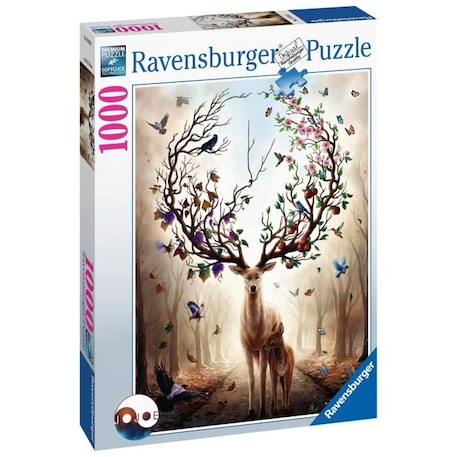 Puzzle Classique Adultes - Ravensburger - Cerf fantastique - 1000 pièces - 70x50cm MARRON 2 - vertbaudet enfant 
