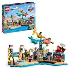 Jouet-Jeux d'imagination-LEGO® Friends 41737 Le Parc d’Attractions à la Plage, Jouet de Construction Avancée, Enfants 12 Ans