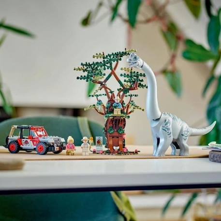 LEGO® Jurassic Park 76960 La Découverte du Brachiosaure, Jouet avec Figurine de Dinosaure et Voiture GRIS 5 - vertbaudet enfant 