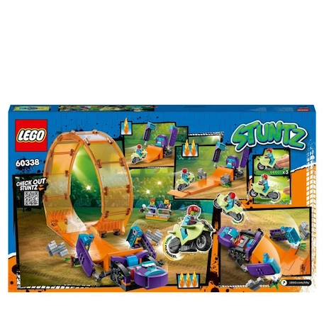 LEGO 60338 City Stuntz Le Looping du Chimpanzé Cogneur, Figurines de Cascadeur Stuntz, Jouet Moto de Cascade, Enfants Dès 7 Ans ORANGE 6 - vertbaudet enfant 
