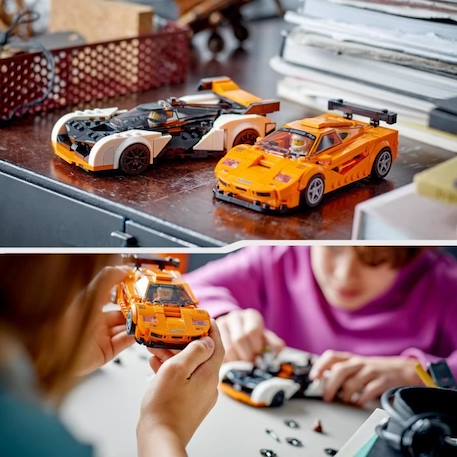 LEGO® Speed Champions 76918 McLaren Solus GT et McLaren F1 LM, Jouet de Voiture, Kit de Maquette ORANGE 4 - vertbaudet enfant 
