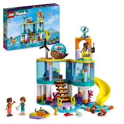 -LEGO® Friends 41736 Le Centre de Sauvetage en Mer, Jouet de Vétérinaire Animaux, Enfants 7 Ans