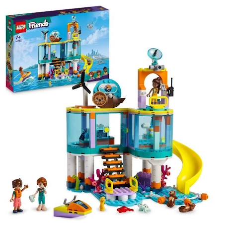 LEGO® Friends 41736 Le Centre de Sauvetage en Mer, Jouet de Vétérinaire Animaux, Enfants 7 Ans BLEU 1 - vertbaudet enfant 