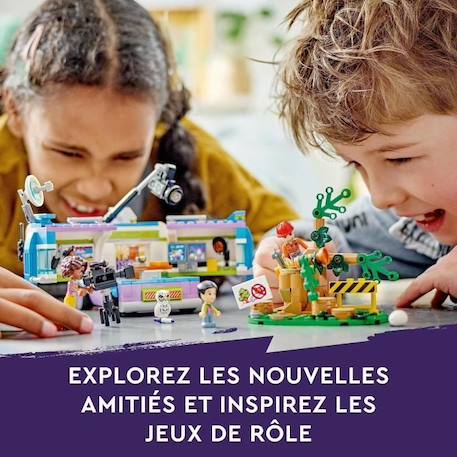 LEGO® Friends 41749 Le Camion de Reportage, avec Jouet de Sauvetage d'Animaux, Figurine Mini-Poupée VERT 3 - vertbaudet enfant 