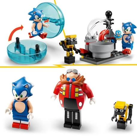 LEGO® Sonic the Hedgehog 76993 Sonic contre le Death Egg Robot du Dr. Eggman, Jouet pour Enfants, avec 6 Personnages ROUGE 2 - vertbaudet enfant 