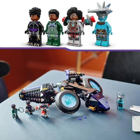 LEGO Marvel 76211 Le Sunbird de Shuri, Vaisseau Jouet, Black Panther Figurines, Super-Héros BLEU 5 - vertbaudet enfant 