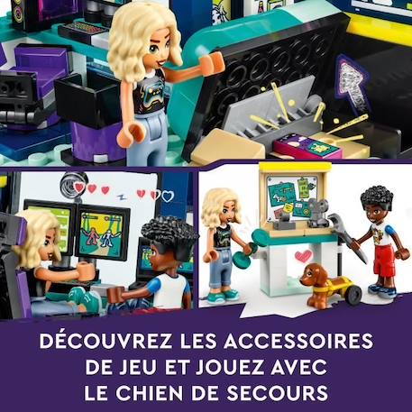 LEGO® Friends 41755 La Chambre de Nova, Jouet sur le Thème du Gaming, avec Mini-Poupée BLANC 3 - vertbaudet enfant 