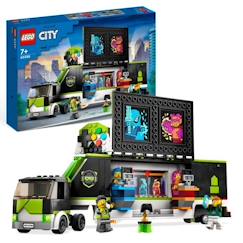 Jouet-Jeux d'imagination-LEGO® City 60388 Le Camion de Tournois de Jeux Vidéo, Jouet Enfants 7 Ans, Compétition eSport