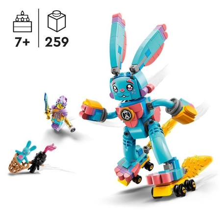 LEGO® DREAMZzz 71453 Izzie et Bunchu le Lapin, Jouet avec Figurines de la Série TV BLANC 2 - vertbaudet enfant 