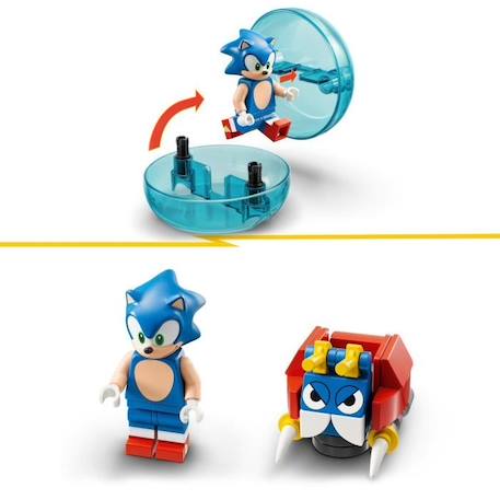 LEGO® Sonic the Hedgehog 76990 Sonic et le Défi de la Sphère de Vitesse, Jouet pour Enfants avec Figurines BLEU 4 - vertbaudet enfant 