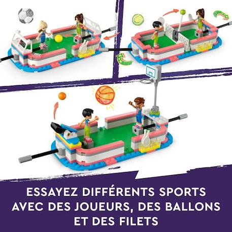 LEGO® Friends 41744 Le Centre Sportif, Jouet avec Figurines et Jeux de Football, Basketball et Tennis BLEU 3 - vertbaudet enfant 