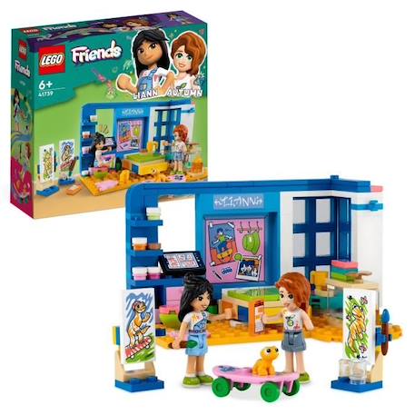 LEGO® Friends 41739 La Chambre de Liann, Jouet de Maison Mini-Poupées, pour Enfants 6 Ans BLEU 1 - vertbaudet enfant 