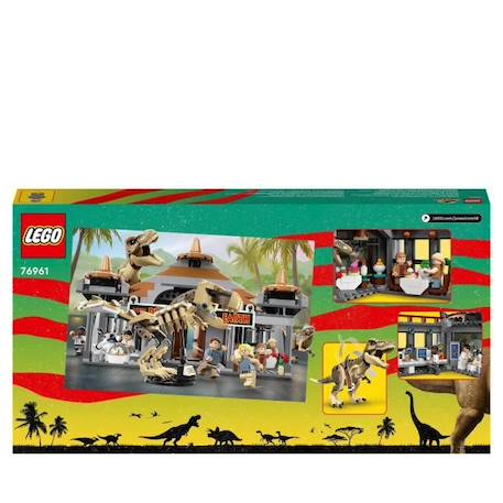 LEGO® Jurassic Park 76961 Le Centre des Visiteurs : l’Attaque du T. Rex et du Vélociraptor, Jouet GRIS 6 - vertbaudet enfant 