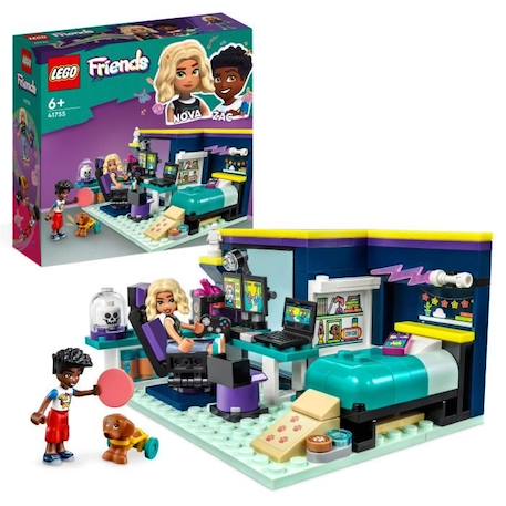 LEGO® Friends 41755 La Chambre de Nova, Jouet sur le Thème du Gaming, avec Mini-Poupée BLANC 1 - vertbaudet enfant 