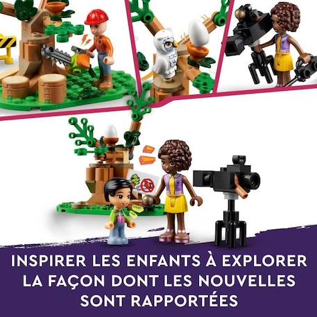 LEGO® Friends 41749 Le Camion de Reportage, avec Jouet de Sauvetage d'Animaux, Figurine Mini-Poupée VERT 6 - vertbaudet enfant 