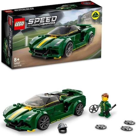 LEGO® 76907 Speed Champions Lotus Evija Voiture de Course, Jouet Réduit Avec Minifigure de Pilote de Course, Jouet Pour Enfants VERT 1 - vertbaudet enfant 