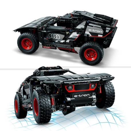LEGO® Technic 42160 Audi RS Q e-tron, Voiture de Rallye Télécommandée, Maquette Off-Road Dakar BLANC 3 - vertbaudet enfant 