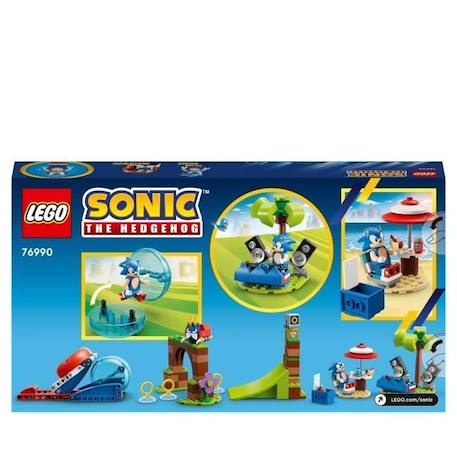 LEGO® Sonic the Hedgehog 76990 Sonic et le Défi de la Sphère de Vitesse, Jouet pour Enfants avec Figurines BLEU 6 - vertbaudet enfant 