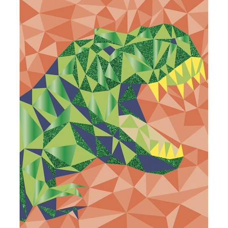 Kit Créatif Mysterix Mosaïques Mousse Dinosaures JANOD - Loisir Créatif Enfant - 7 Ans BLEU 3 - vertbaudet enfant 