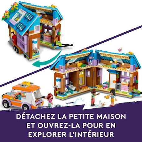 LEGO® Friends 41735 La Mini Maison Mobile, Jeu Camping avec Voiture Jouet, et Mini-Poupées BLANC 4 - vertbaudet enfant 