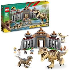 Jouet-Jeux d'imagination-LEGO® Jurassic Park 76961 Le Centre des Visiteurs : l’Attaque du T. Rex et du Vélociraptor, Jouet