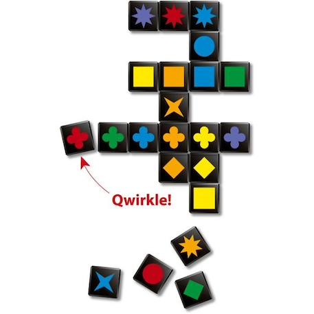 Iello - Qwirkle Voyage NOIR 2 - vertbaudet enfant 