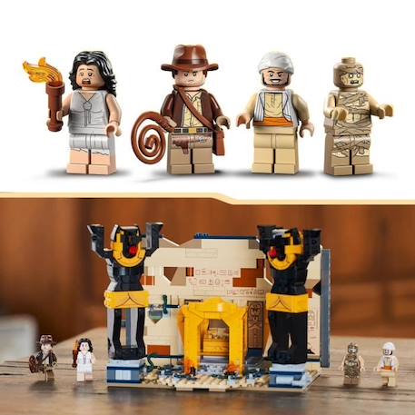 LEGO® Indiana Jones 77013 L’Évasion du Tombeau Perdu, Jouet Les Aventuriers de l'Arche Perdue BEIGE 3 - vertbaudet enfant 