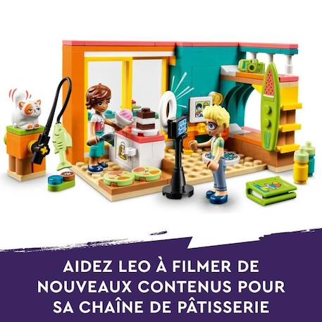 LEGO® Friends 41754 La Chambre de Léo, Jouet sur la Pâtisserie, avec Mini-Poupée BLANC 4 - vertbaudet enfant 
