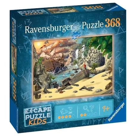 Puzzle Escape - Ravensburger - Aventure des pirates - 368 pièces - Dès 9 ans BLEU 1 - vertbaudet enfant 