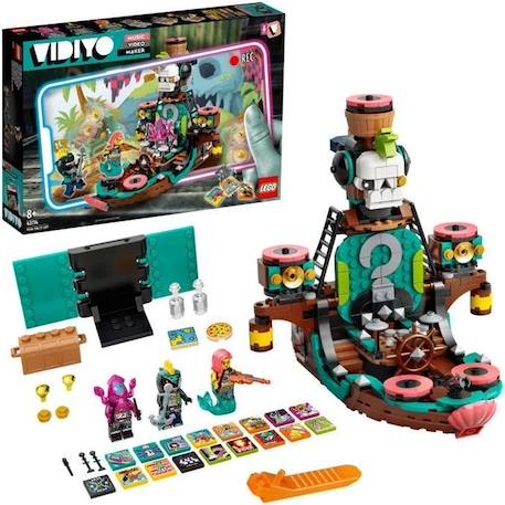 LEGO® 43114 VIDIYO Punk Pirate Ship BeatBox Music Video Maker - Jouet Musical et Application de Réalité Augmentée pour Enfants VERT 1 - vertbaudet enfant 
