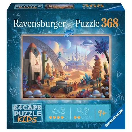 Escape puzzle - Ravensburger - La mission spatiale - 368 pièces - Paysage et nature - Bleu BLEU 2 - vertbaudet enfant 