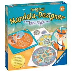 Ravensburger - Mandala Designer - Pochoirs et crayons inclus - Boho Style - Jeu créatif dès 6 ans  - vertbaudet enfant