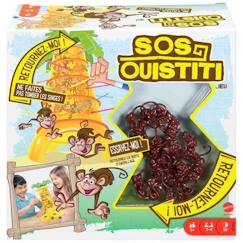 Jouet-Jeux de société-Mattel Games - SOS Ouistiti - Jeu de Société Familles - 5 ans et +